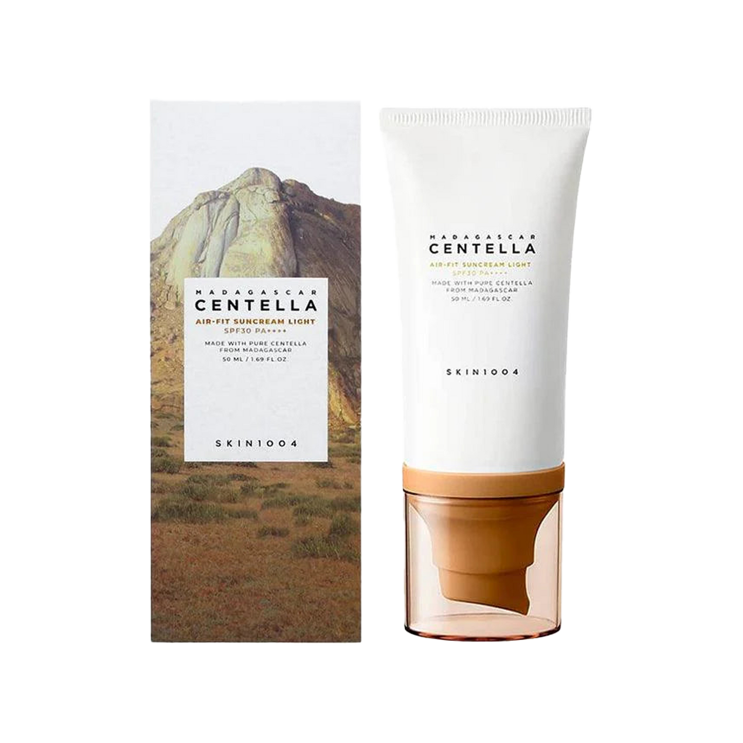 SKIN1004 Air-Fit Suncream Light Spf30 - 50ml | سكين1004 كريم واقي شمسي خفيف على البشرة Spf30 - 30 مل