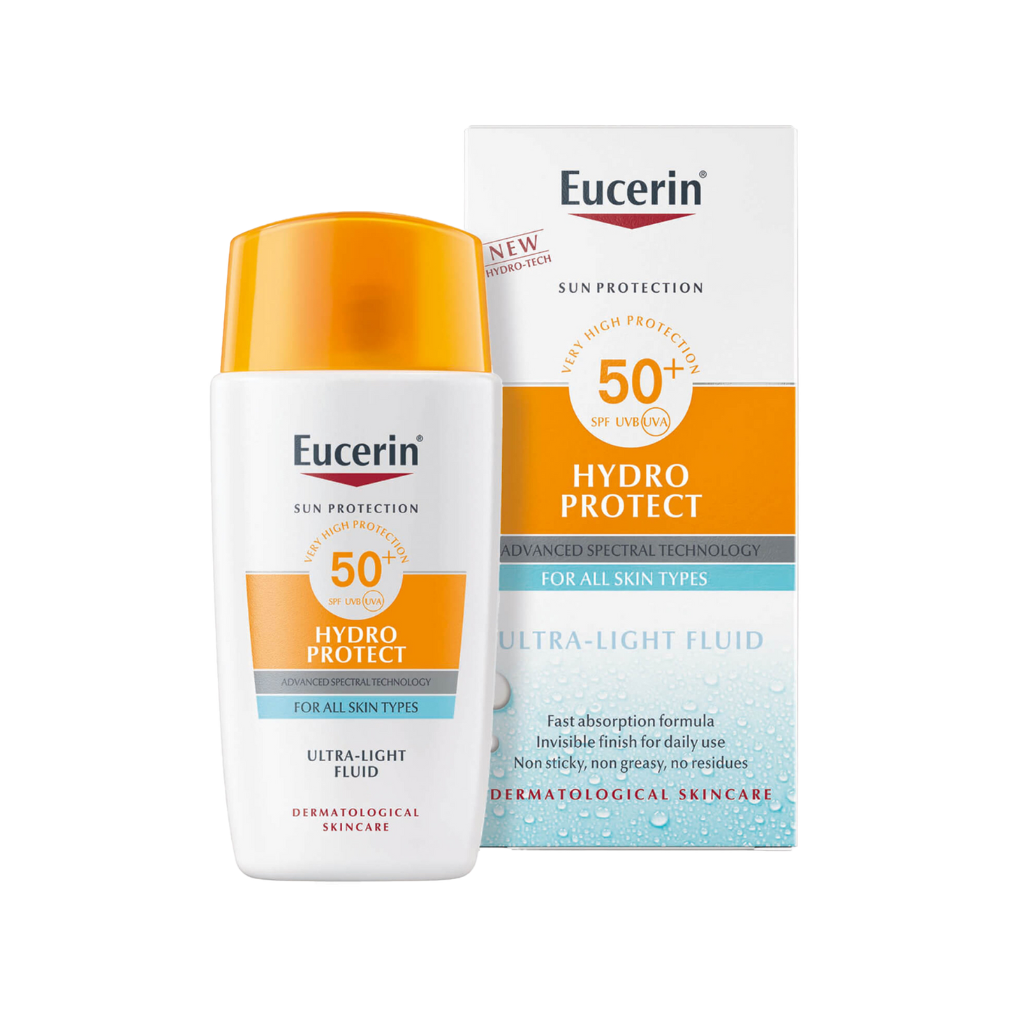 Eucerin Hydro Protect SPF 50+ - 50ml | يوسيرين واقي شمسي سائل spf50+ - 50 مل