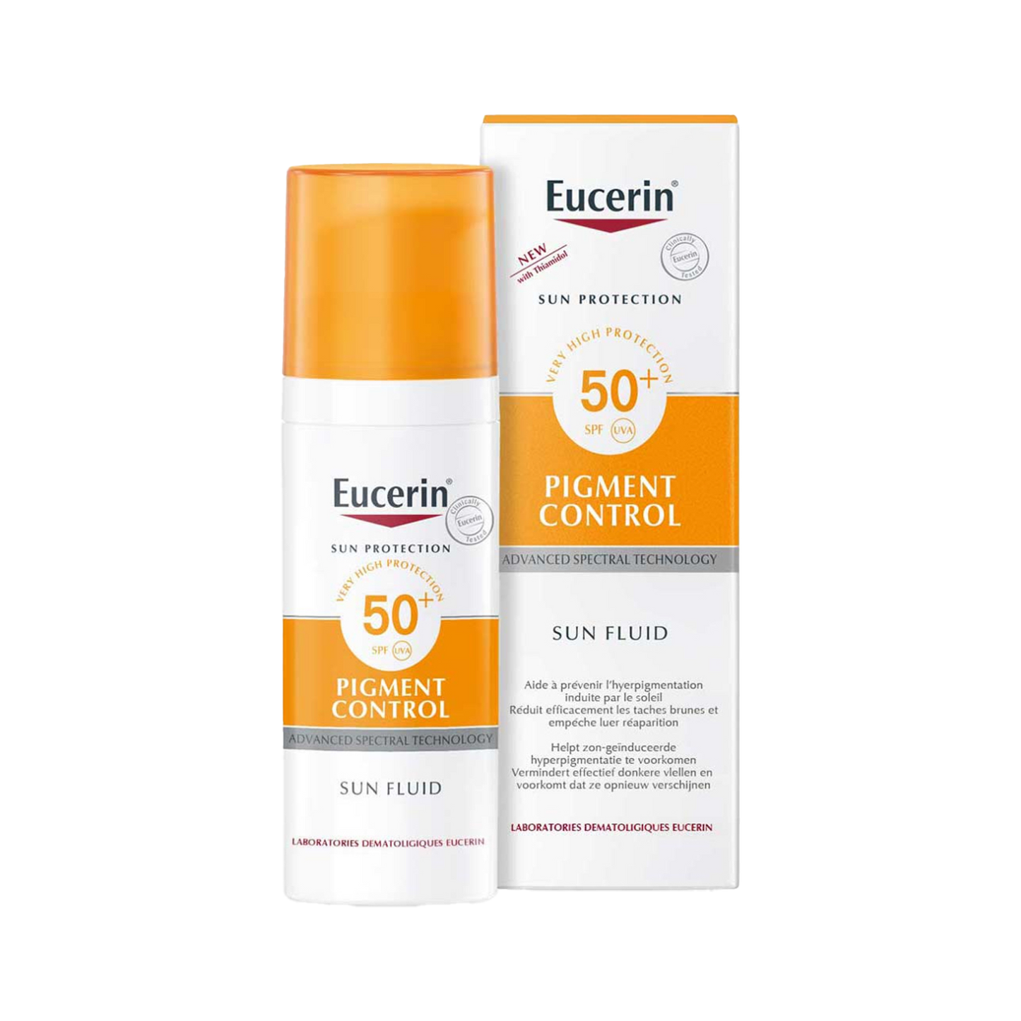 Eucerin Sun Fluid Pigment Control SPF50+ - 50ml | يوسيرين واقي شمسي مع عامل حماية 50 - 50 مل