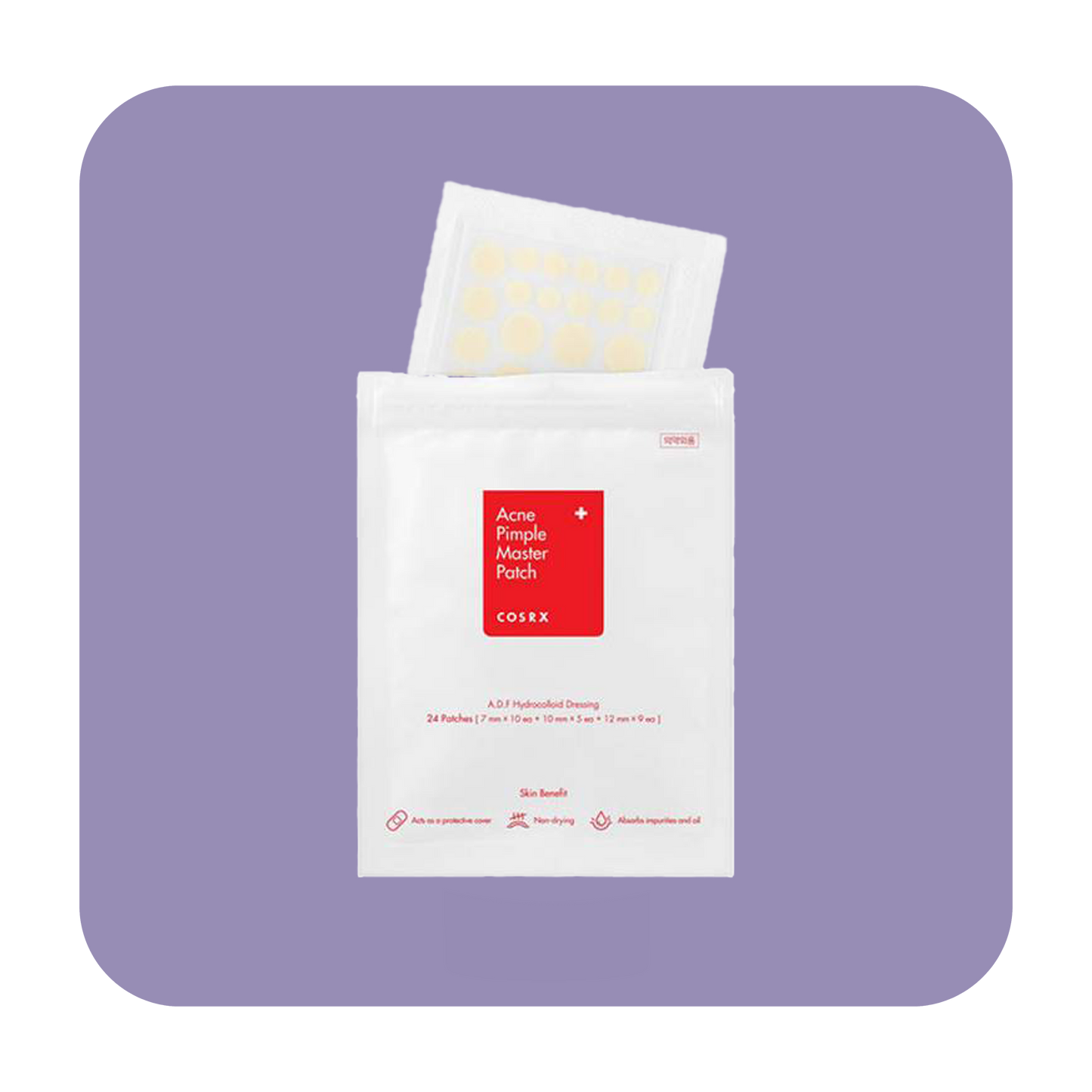Cosrx Acne Pimple Master Patch - 24 Pimple Treatment Patch | كوزركس لصقات موضعية لعلاج الحبوب - 24 قطعة