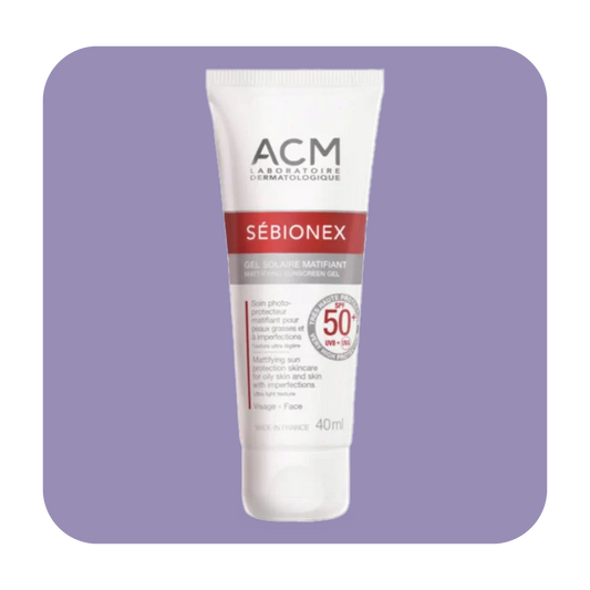 ACM Sebionex Spf 50+ Mattifying Sunscreen Gel - 40ml | اي سي ام جل واقي شمس بعامل حماية 50+ مضاد للمعان 40 مل