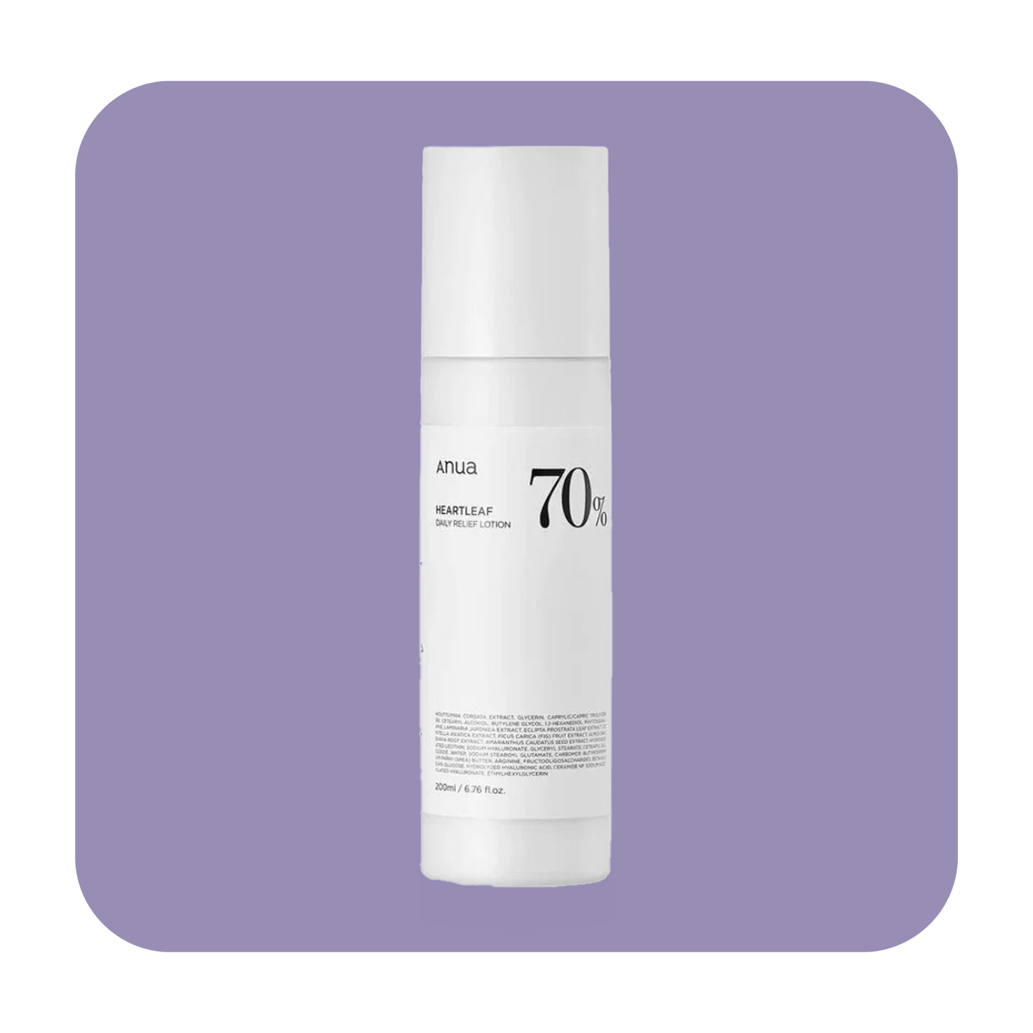 Anua Heartleaf 70+ Hyaluron Daily Lotion - 200ml | أنوا لوشن مرطب بنبات الهارتليف - 200 مل