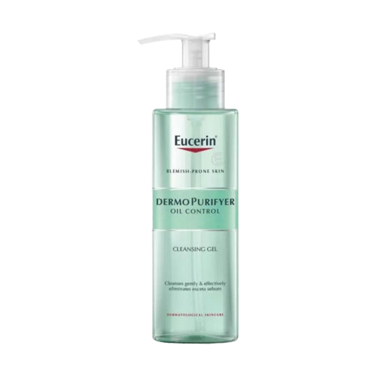 Eucerin Dermo Purifyer Oil Control Cleansing Gel - 200ml | يوسيرين غسول جل للتحكم بفارازت الزيوت - 200 مل