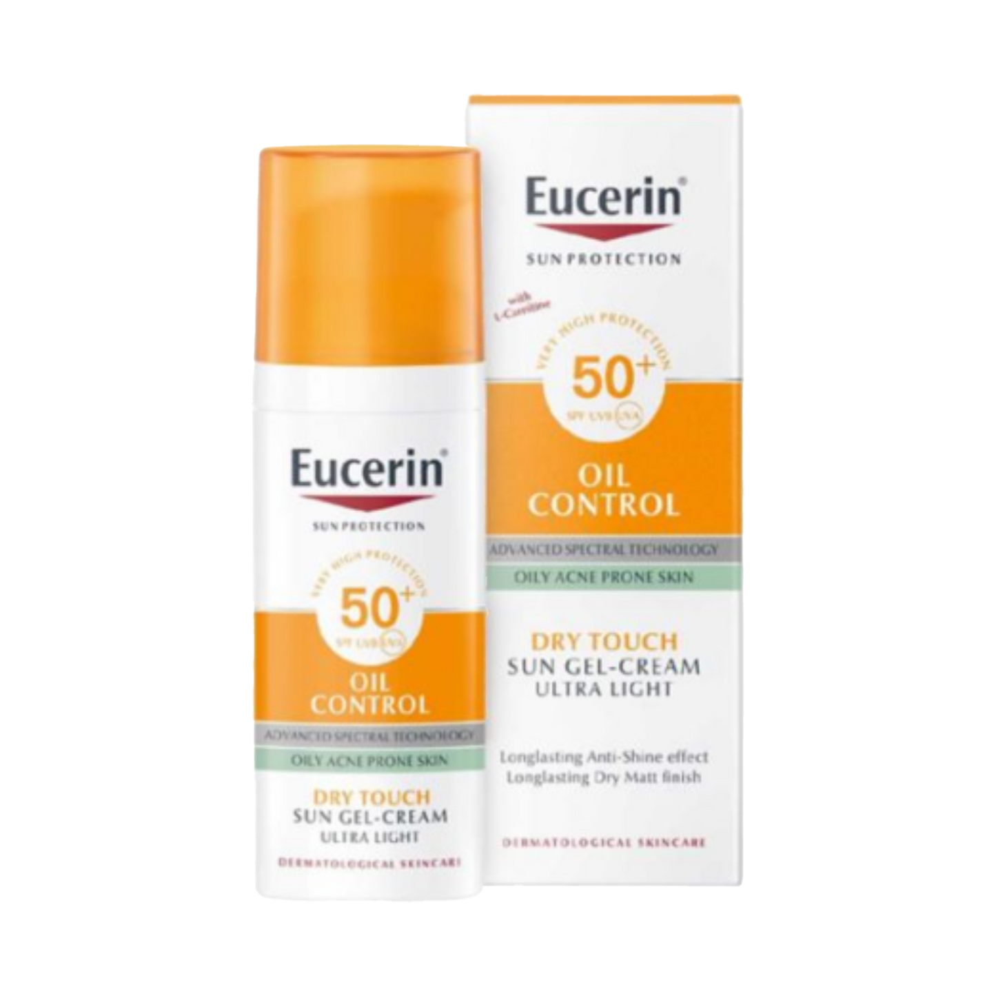 Eucerine Sun Gel Cream Oil Control Sun Cream SPF50 - 50ml | يوسيرين واقي شمسي جل كريم للتحكم بالزيوت - 50 مل